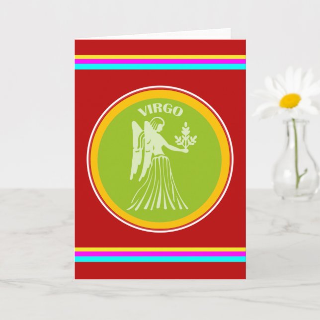 Virgo Greeting Card (Small Plant)