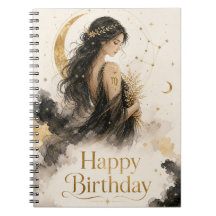 Virgo Happy Birthday Watercolor Design