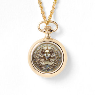 Virgo Horoscope Necklace Watch