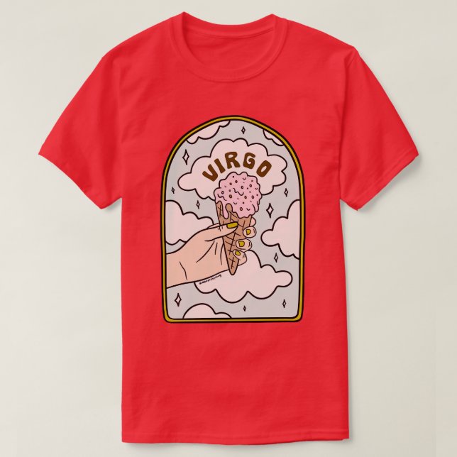 Virgo Ice cream T-Shirt (Design Front)