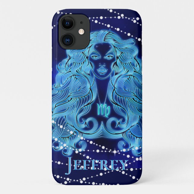 Virgo in Dark Blue II Case-Mate iPhone Case (Back)