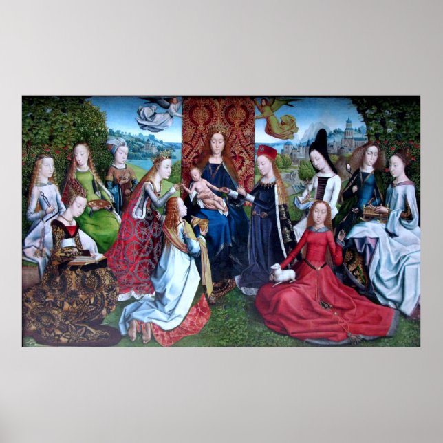 Virgo inter Virgines (M 070) Borderless Poster (Front)