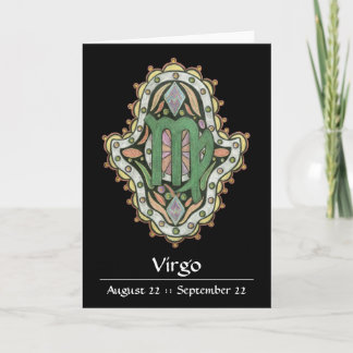 Virgo Khamsa Note Card