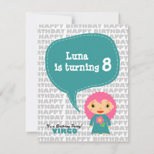Virgo Kids Party Invitation