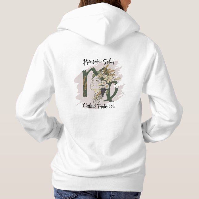Virgo Lady Hoodie Sweatshirt (Back)