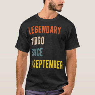 Virgo Legend Since 8 September Vintage Birthday 19 T-Shirt