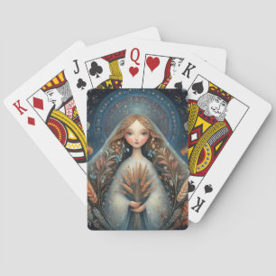 Virgo Maiden Zodiac Astrology Celestial Birthday Playing Cards