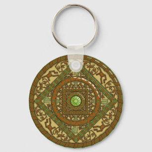Virgo Mandala Keychain