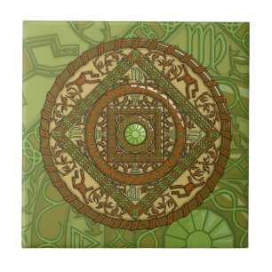 Virgo Mandala Tile