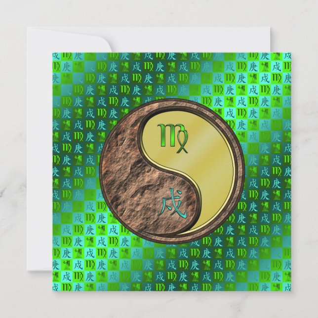 Virgo & Metal Dog Card (Front)