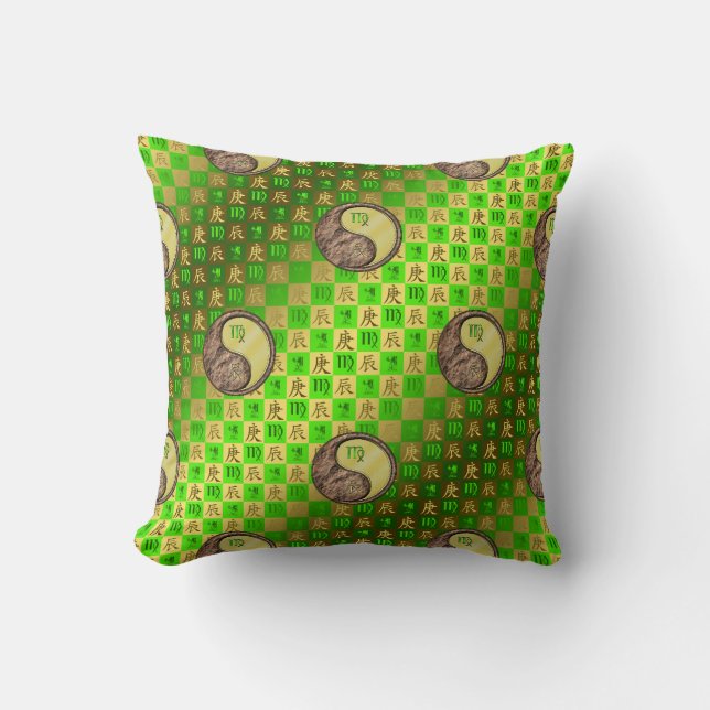 Virgo & Metal Dragon Cushion (Front)