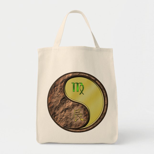 Virgo & Metal Dragon Tote Bag (Front)