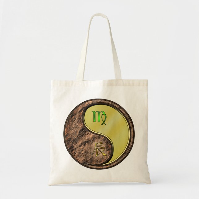 Virgo & Metal Dragon Tote Bag (Front)