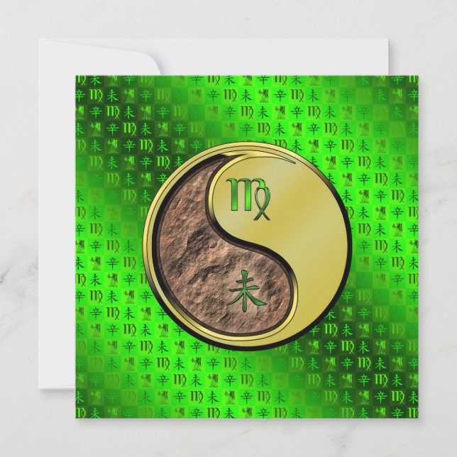 Virgo & Metal Goat Card (Front)