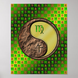 Virgo & Metal Horse Poster
