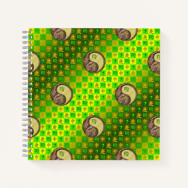 Virgo & Metal Monkey Notebook (Front)