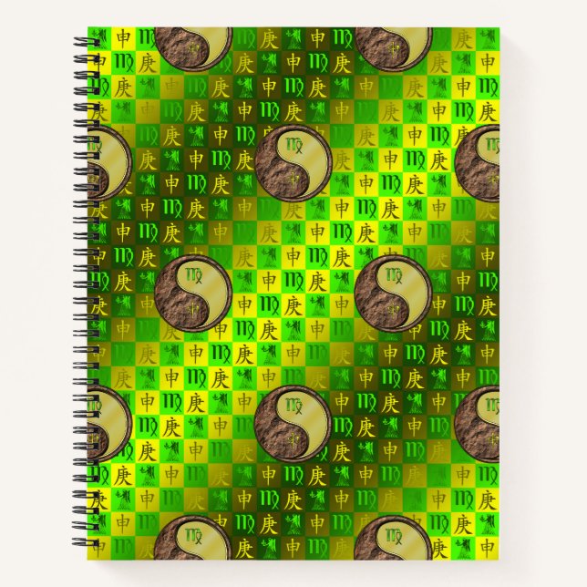 Virgo & Metal Monkey Notebook (Front)
