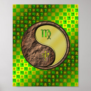 Virgo & Metal Monkey Poster