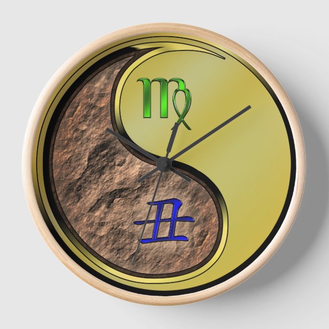 Virgo & Metal Ox Clock (Front)