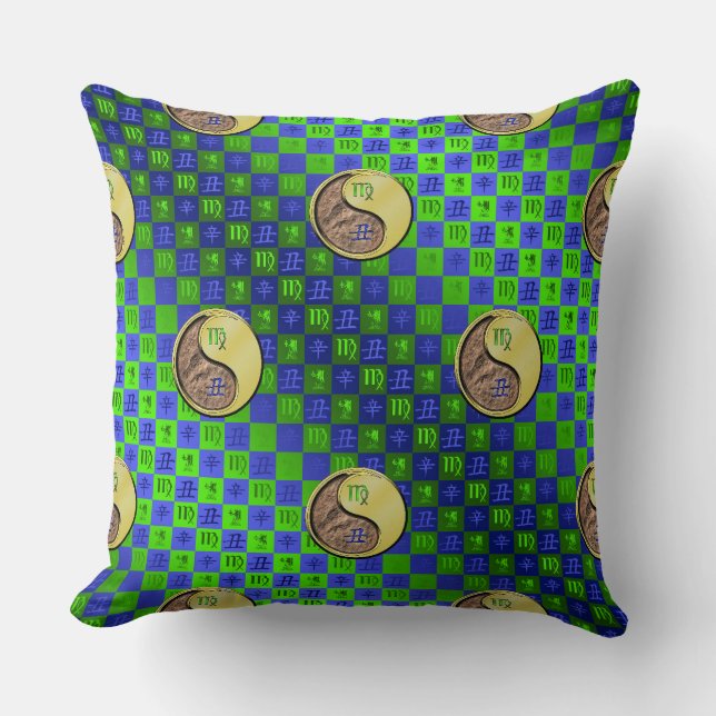 Virgo & Metal Ox Cushion (Front)