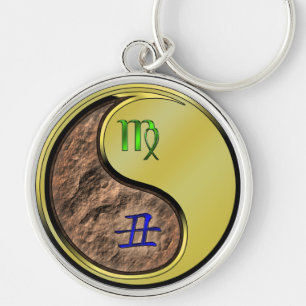 Virgo & Metal Ox Key Ring