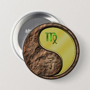 Virgo & Metal Rat 7.5 Cm Round Badge