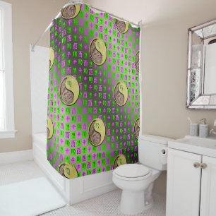 Virgo & Metal Rooster Shower Curtain