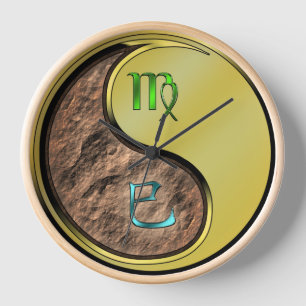Virgo & Metal Snake Clock