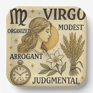 Virgo Paper Plate