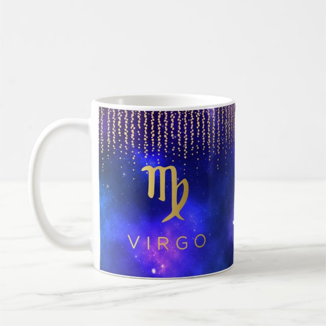 Virgo Personalised Coffee Mug (Left)