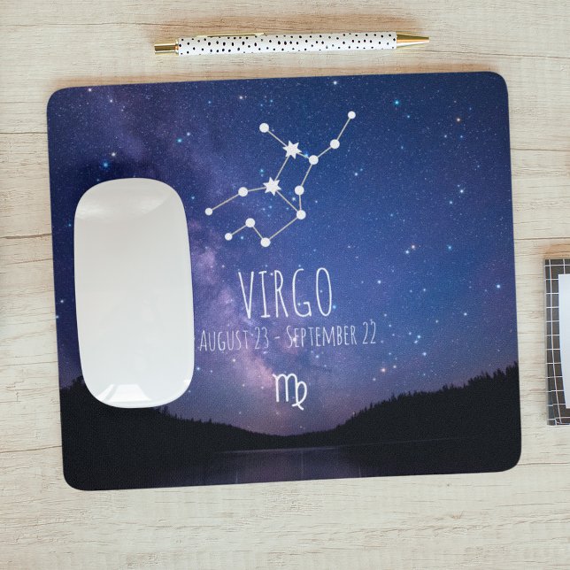 Virgo| Personalised Zodiac Constellation Mouse Pad (Creator Uploaded)