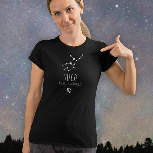 Virgo   Personalised Zodiac Constellation T-Shirt