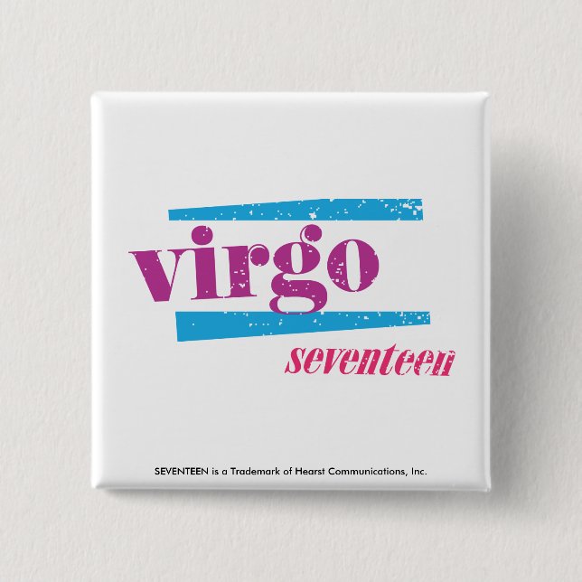 Virgo Purple 15 Cm Square Badge (Front)