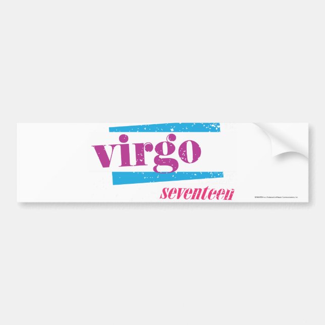 Virgo Purple Bumper Sticker (Front)