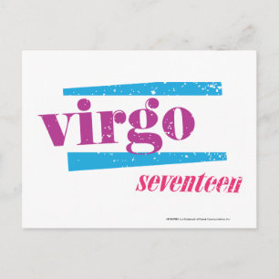 Virgo Purple Postcard