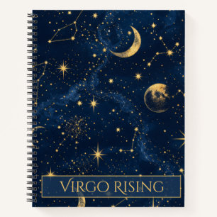 Virgo Rising Celestial Astrology Notebook