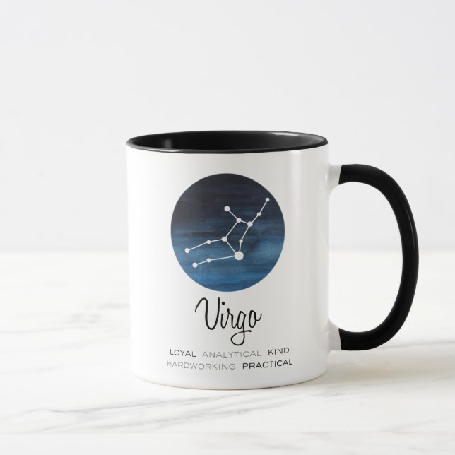 Virgo Sign, Constellation, Zodiac Coffee Mug (Right)