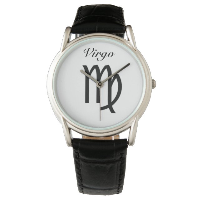 Virgo Sign of the Zodiac. Mens Watches. Watch (Front)