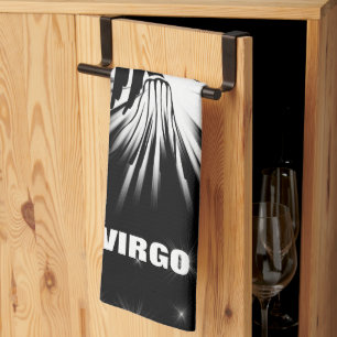 Virgo sign tea towel