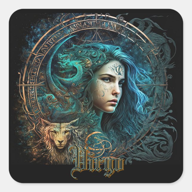 Virgo Square Sticker (Front)