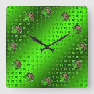 Virgo Square Wall Clock