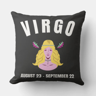 Virgo star sign cushion