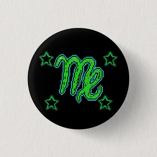 VIRGO Stars 3 Cm Round Badge (Front)