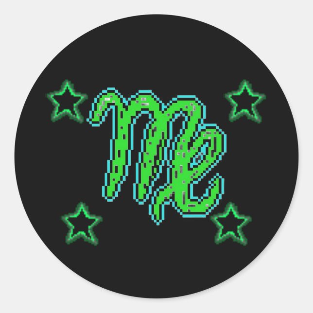 VIRGO Stars Classic Round Sticker (Front)