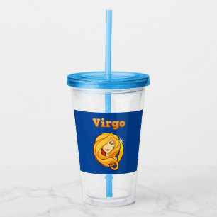 Virgo symbol acrylic tumbler