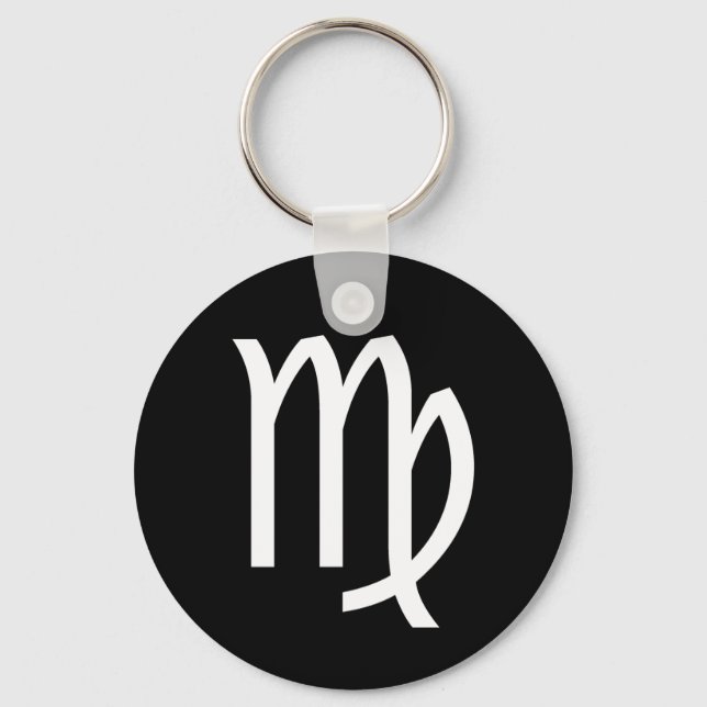 Virgo Symbol Key Ring (Front)