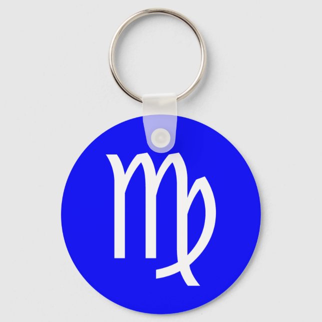 Virgo Symbol Key Ring (Front)