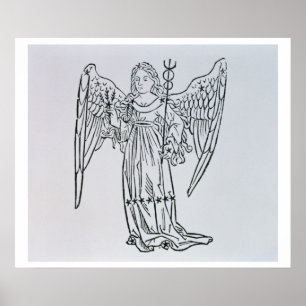 Virgo (the Virgin) an illustration from the 'Poeti Poster