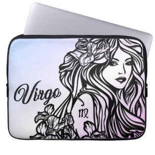 Virgo The Virgin Zodiac Purple Laptop Sleeve