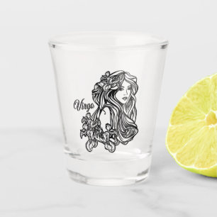 Virgo The Virgin Zodiac Shot Glass